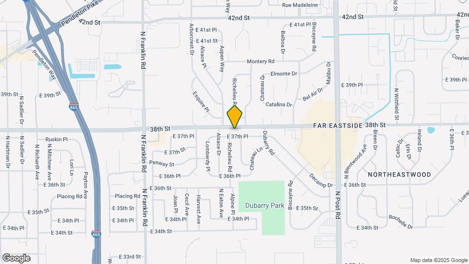 8432 E 37th Pl Map and Location Details