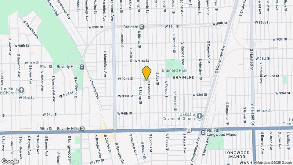 9210 S Loomis St Map and Location Details