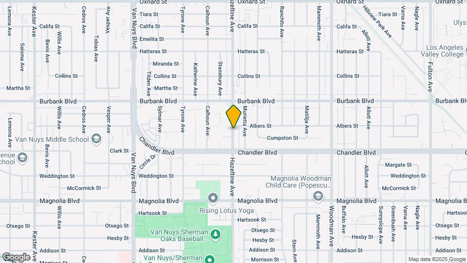 5446 Hazeltine Ave Map and Location Details