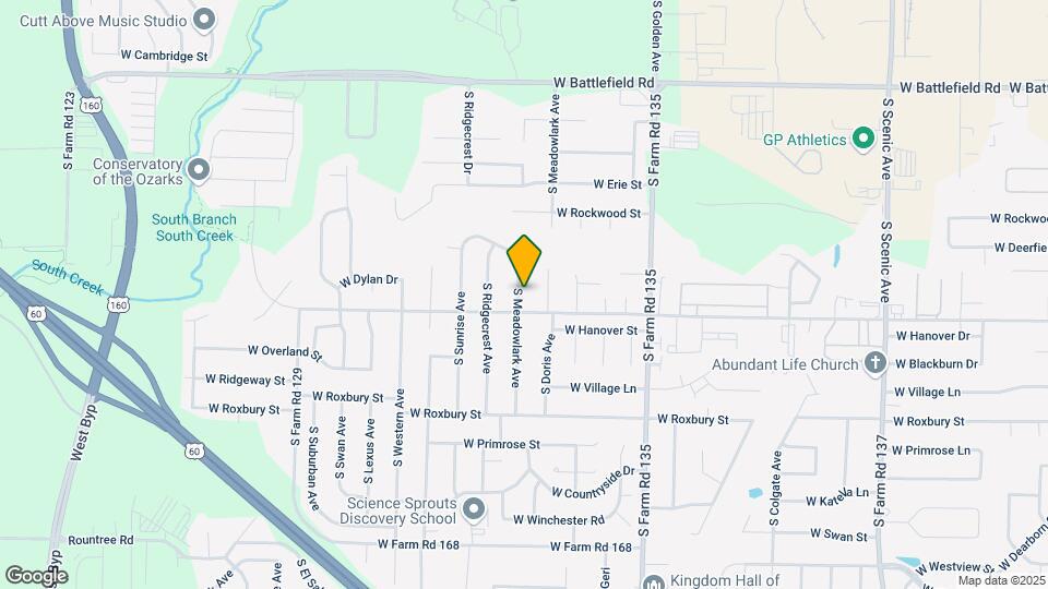 3368 S Meadowlark Ave Map and Location Details