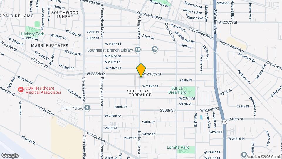 23520 Arlington Ave Map and Location Details