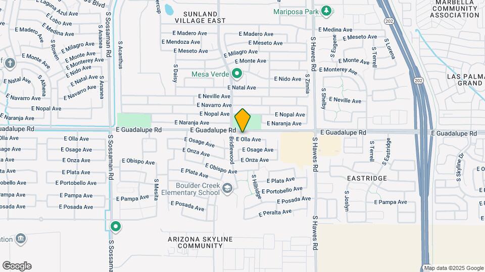 8112 E Olla Ave Map and Location Details