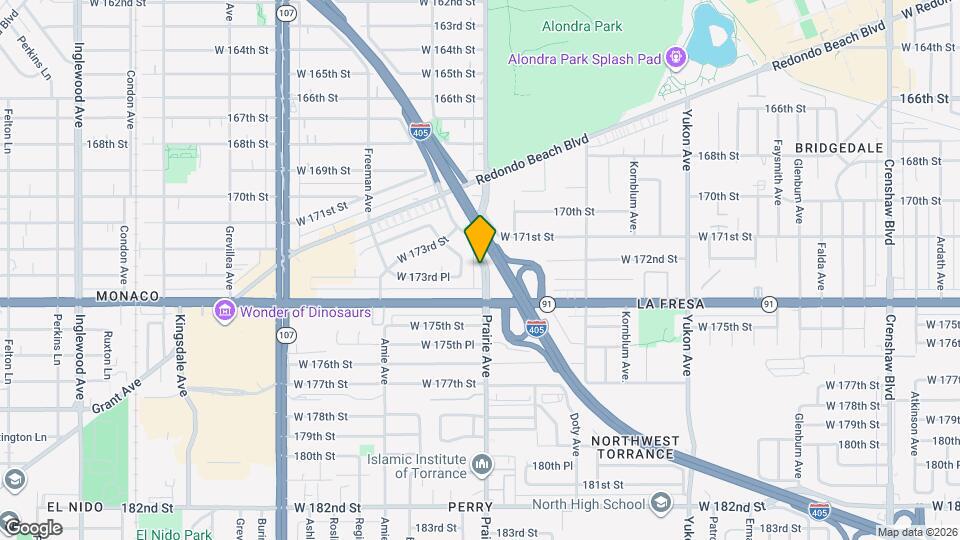 17223 Prairie Ave Mapa y Detalles de la Ubicación