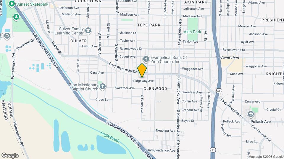 730 Ridgeway Ave Mapa y Detalles de la Ubicación