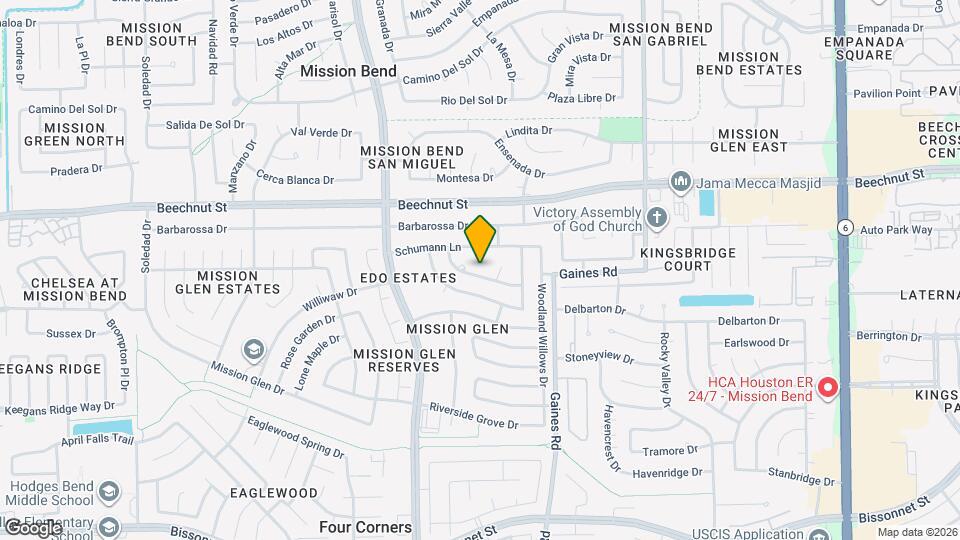 15518 Evergreen Grove Dr Map and Location Details