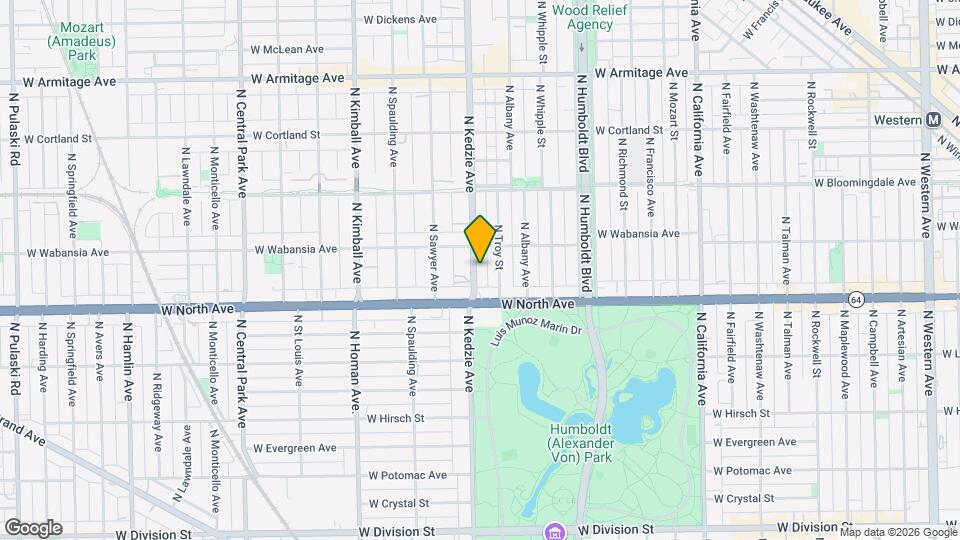 1635 N Kedzie Ave Map and Location Details