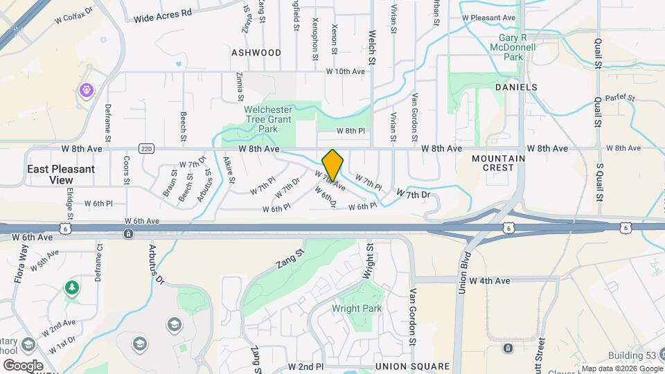 12576 W 7th Ave Mapa y Detalles de la Ubicación