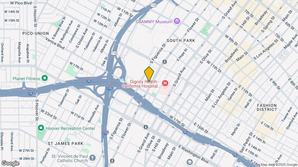 Liv DTLA Mapa y Detalles de la Ubicación