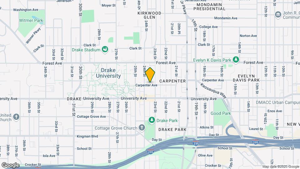 2311 Carpenter Ave Map and Location Details