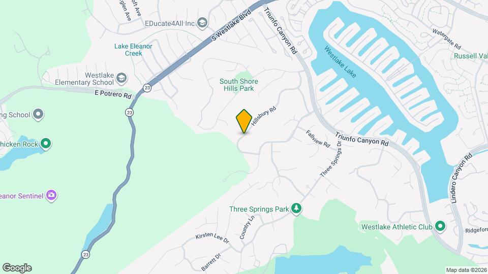 2076 Hillsbury Rd Map and Location Details