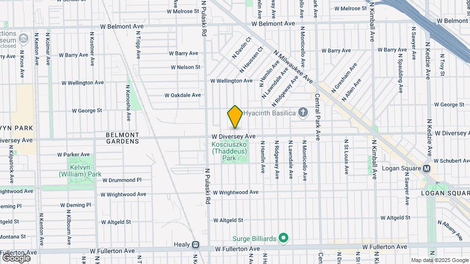 2807 N Springfield Ave Map and Location Details