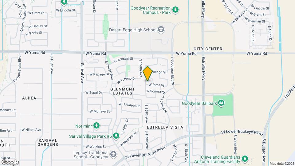 15890 W Pima St Mapa y Detalles de la Ubicación