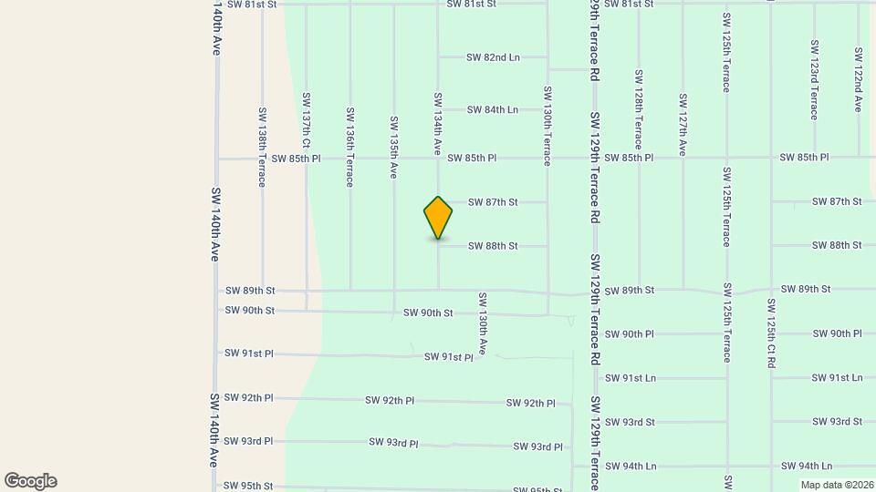 13430 SW 88th St Map and Location Details