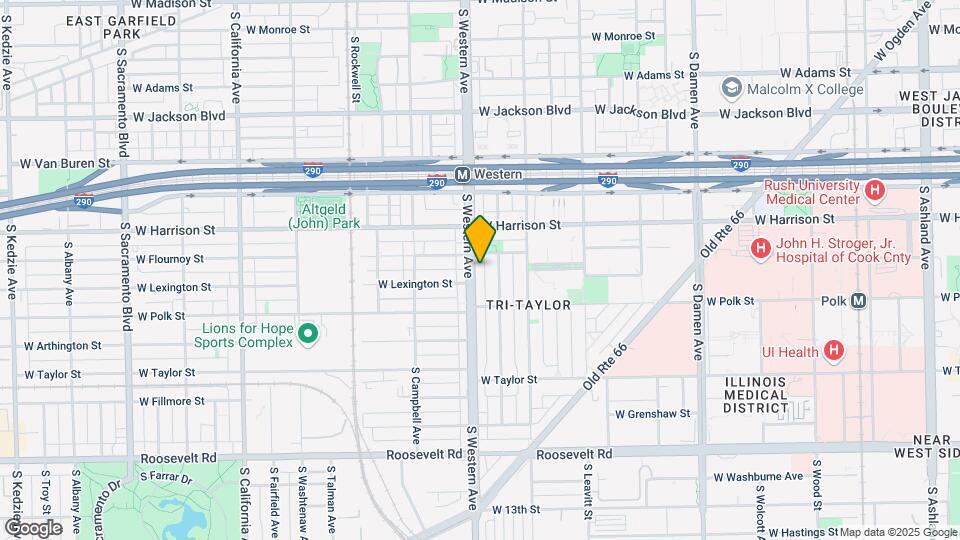 719 S Western Ave Map and Location Details