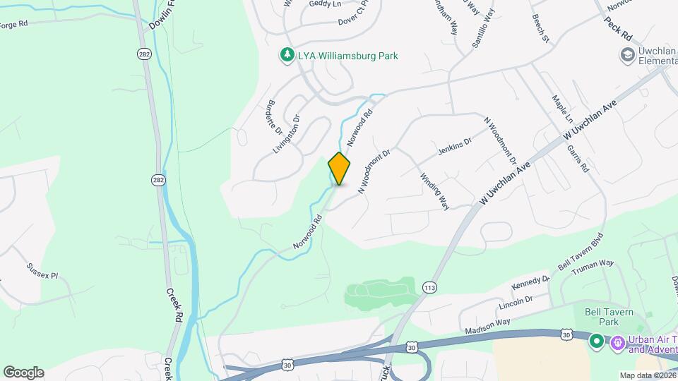 402 Norwood Rd Map and Location Details