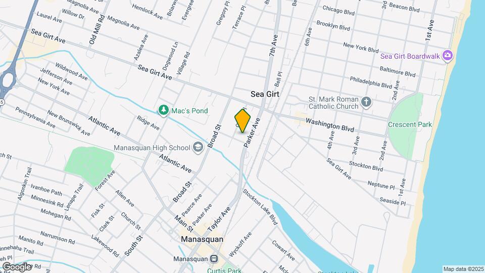 197 Parker Ave Map and Location Details