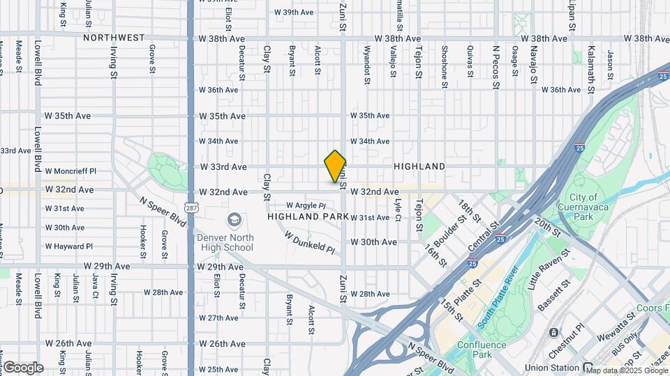 2417 W 32nd Ave Map and Location Details