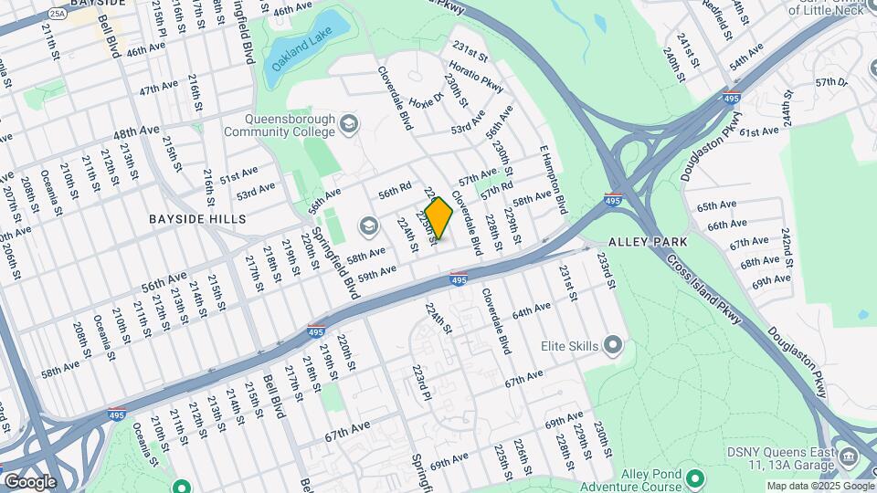 225-01 59th Ave Map and Location Details