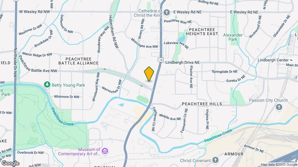 1 Peachtree Battle Ave NW Map and Location Details