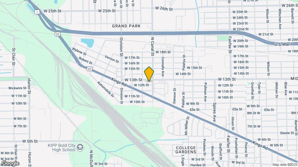 2215 W 12th St Map and Location Details