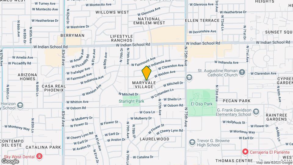 7747 W Weldon Ave Mapa y Detalles de la Ubicación