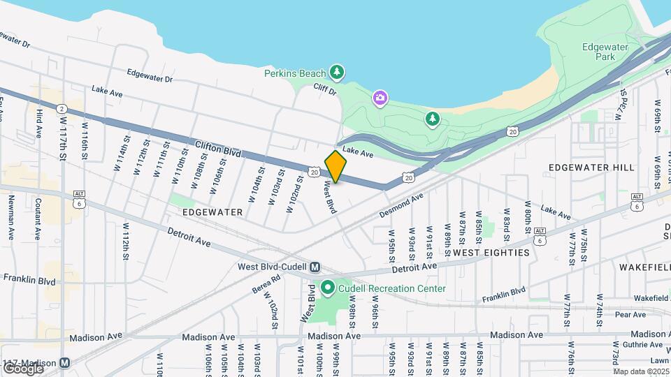 1265 West Blvd Map and Location Details