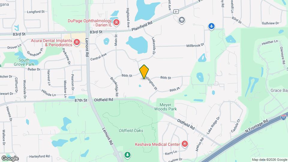 8538 Washington St Map and Location Details