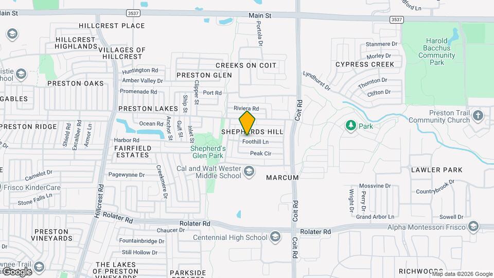 12236 Foothill Ln Map and Location Details
