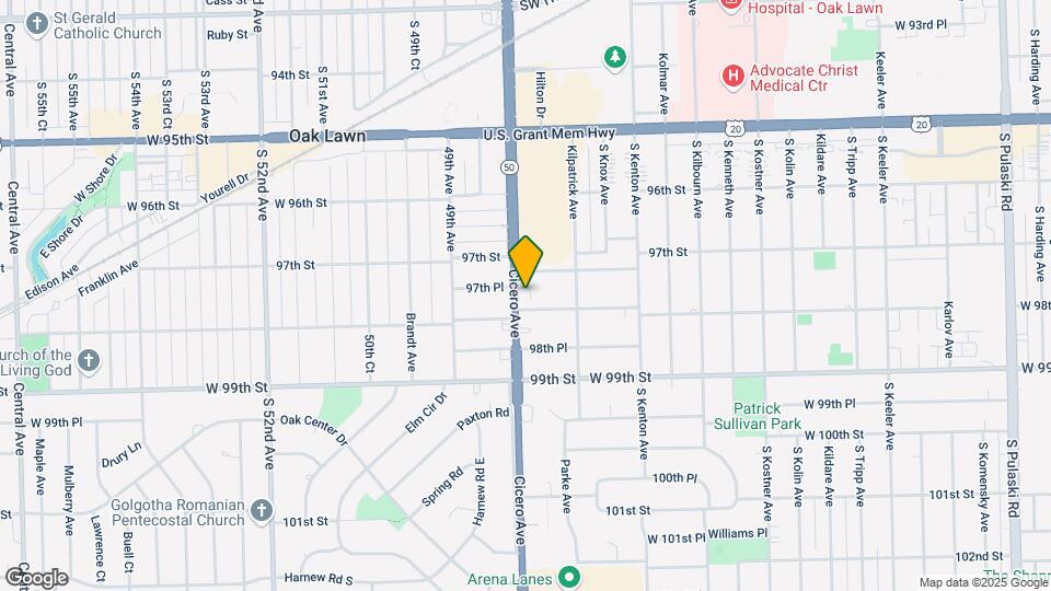 9735 S Cicero Ave Map and Location Details