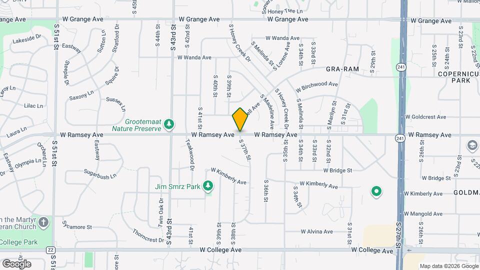 5651 S 37th St. Map and Location Details