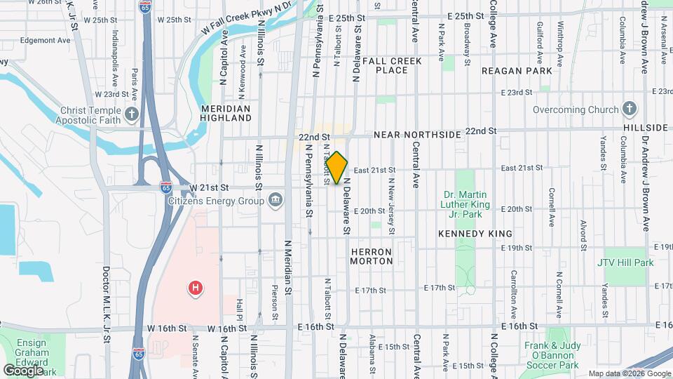 2034 N Delaware St, Unit 2034 N Delaware Mapa y Detalles de la Ubicación