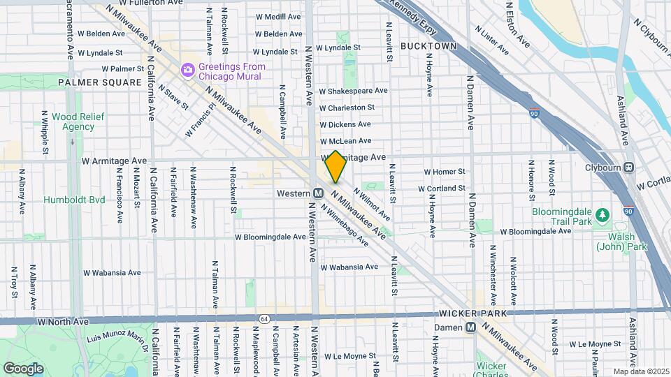1907 N Milwaukee Ave Map and Location Details