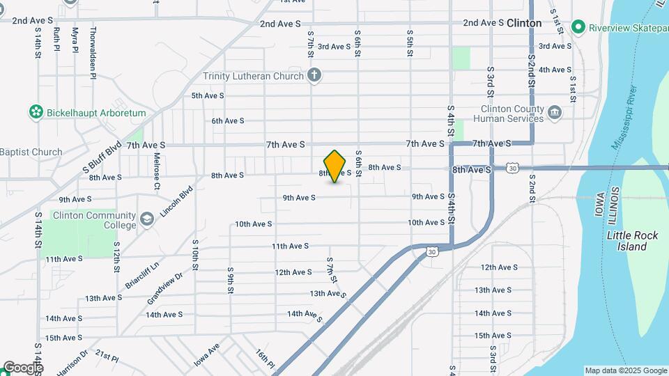 630 9th ave s, Unit 630 0.5 9TH AVE S Clinton IA 52732 - Upper Map and Location Details