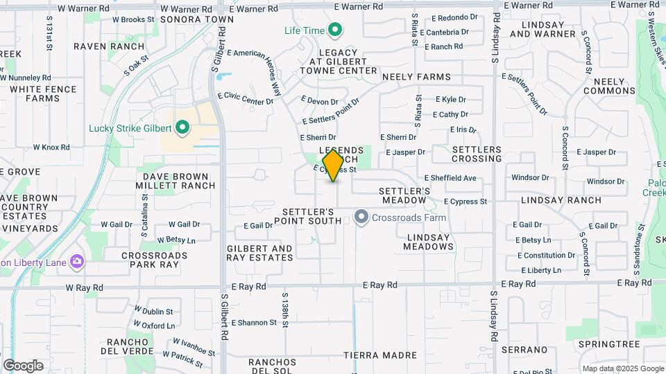 1314 S Larkspur St Map and Location Details
