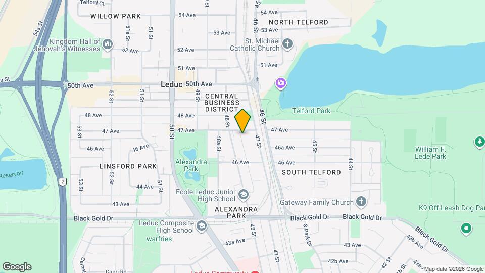 4711 47 Ave Map and Location Details