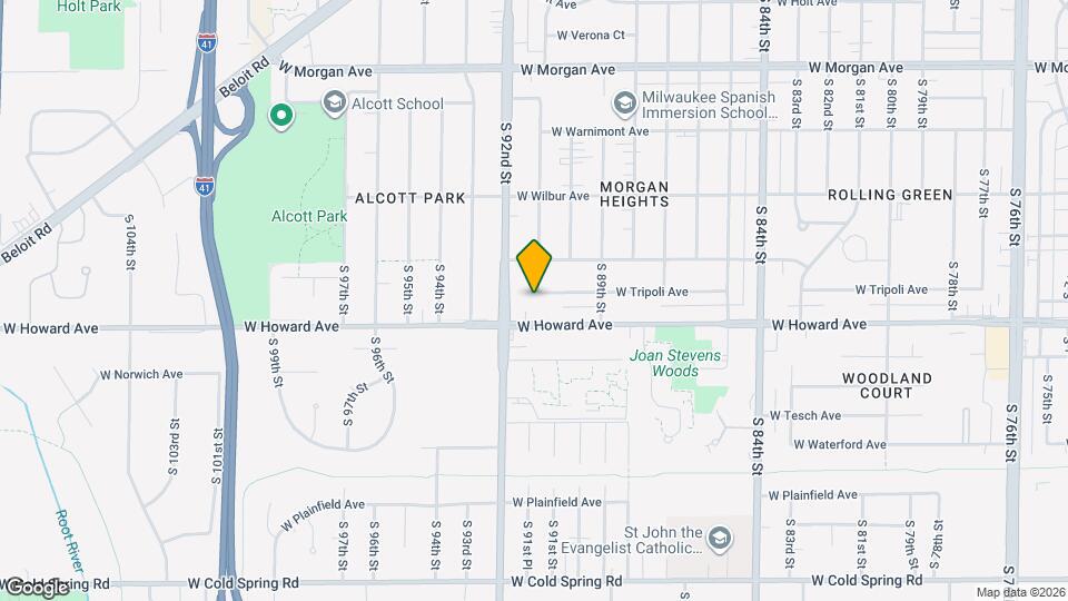 9041 W Tripoli Ave, Unit upper Map and Location Details