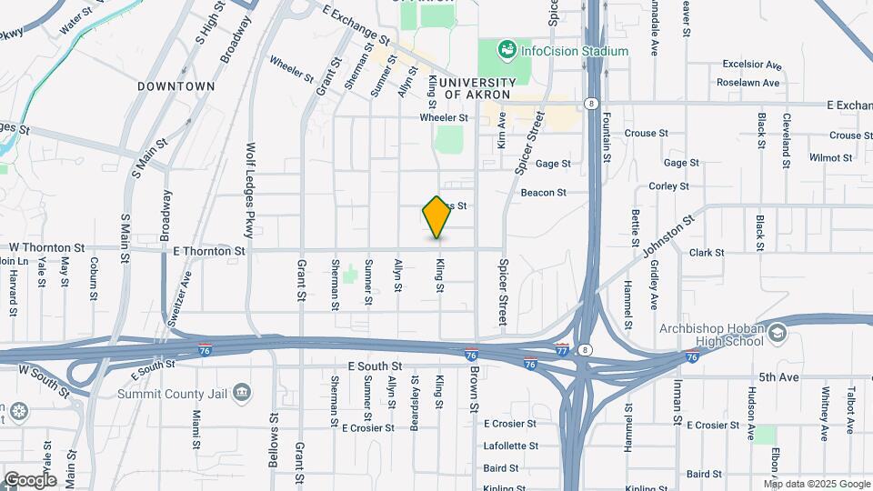 393 E Thornton St Map and Location Details
