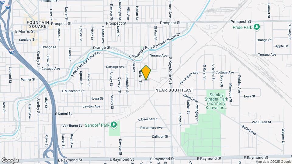 1612 Churchman Ave Map and Location Details