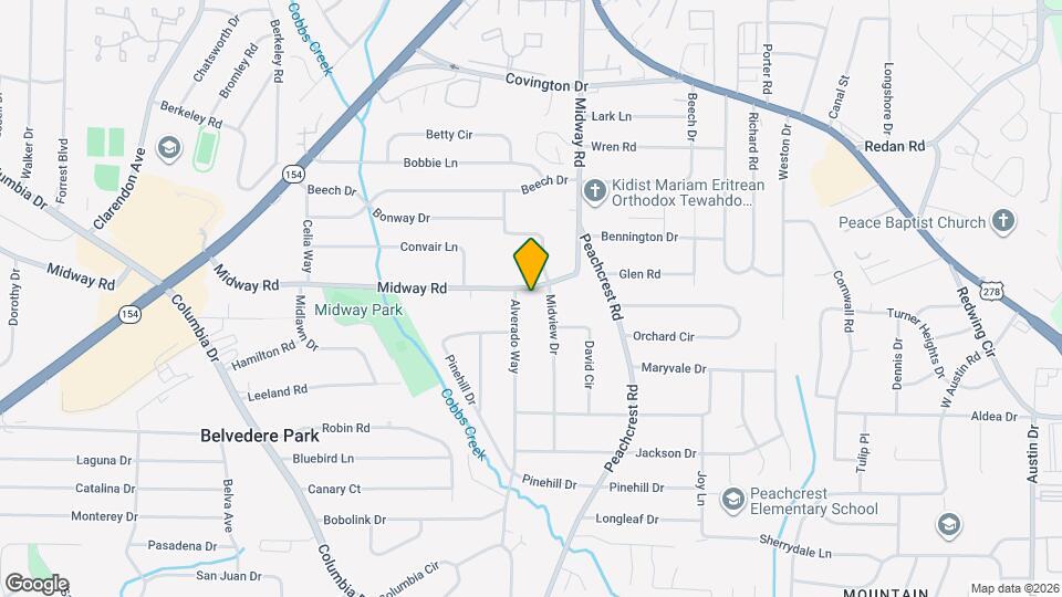 3331 Midway Rd Map and Location Details