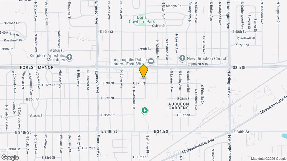 3710 N Irvington Ave Mapa y Detalles de la Ubicación