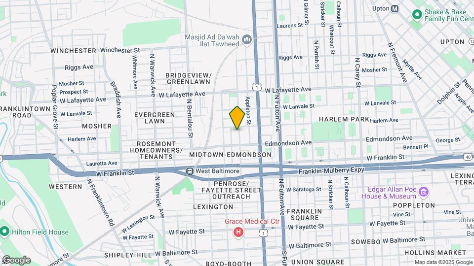 626 N Payson St Map and Location Details