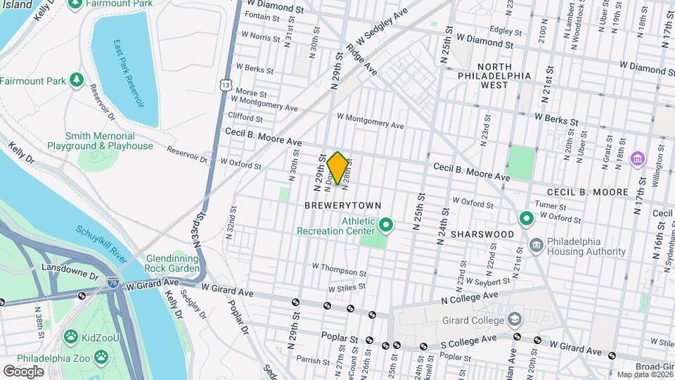 1545 N Newkirk St Mapa y Detalles de la Ubicación