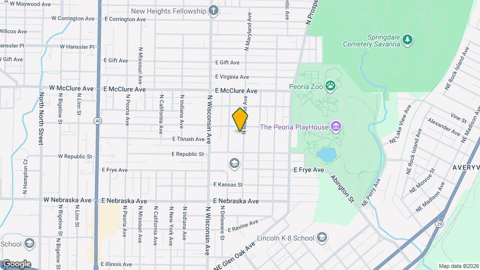 2205 N Maryland Ave Map and Location Details