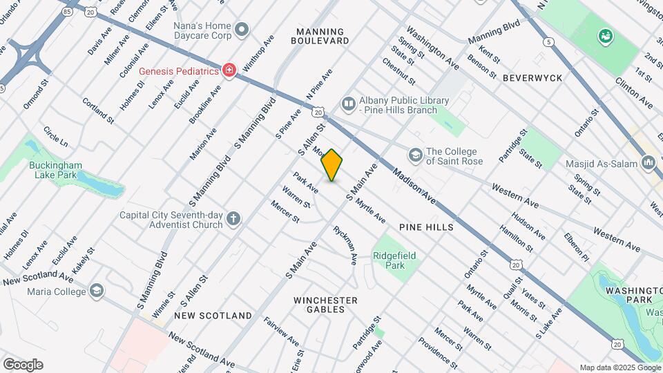 864 Myrtle Ave Map and Location Details