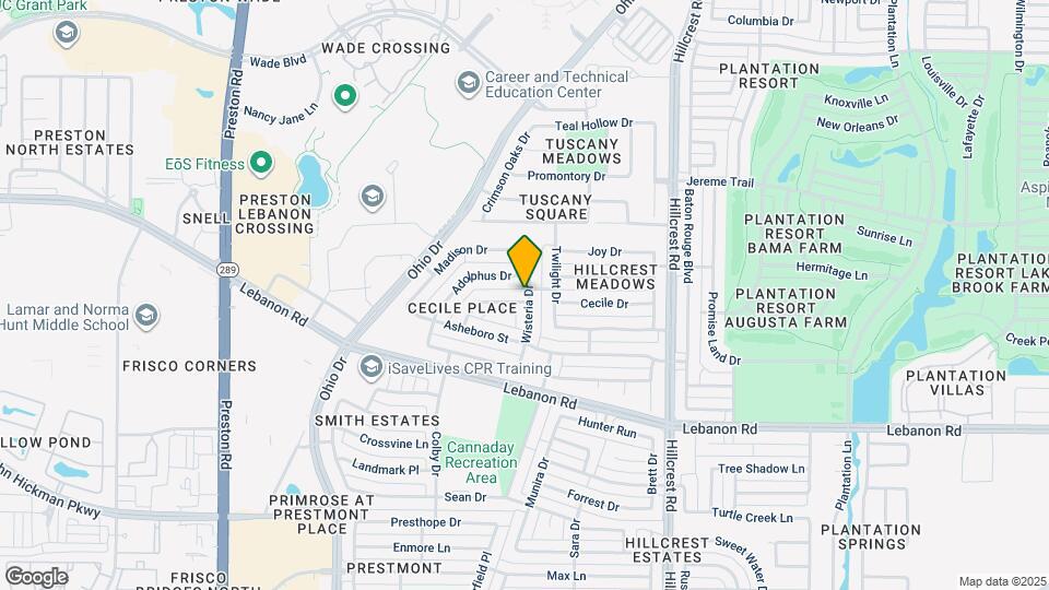 9914 Goldenrod Dr Map and Location Details