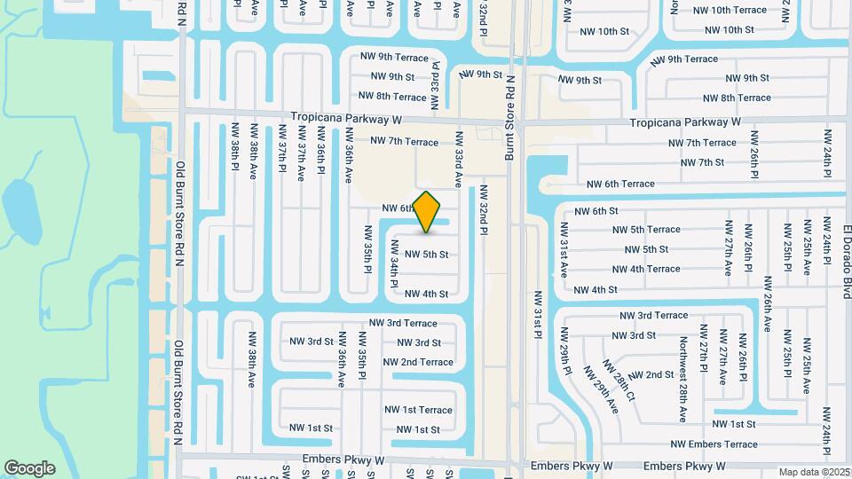 3322 NW 5th Terrace Map and Location Details