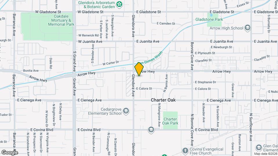 5132 N Glendora Ave, Unit 10 Map and Location Details