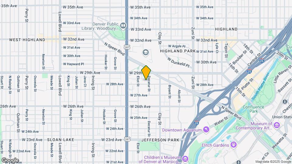 2811 W 28th Ave Map and Location Details