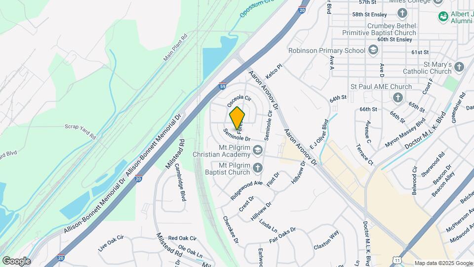 6625 Seminole Dr Map and Location Details