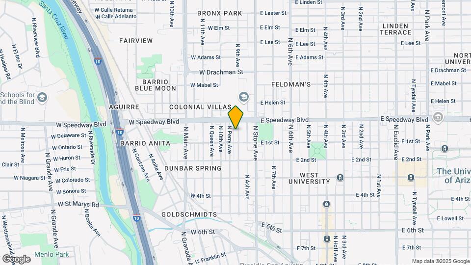 1007 N 9th Ave-Unit -1 Map and Location Details